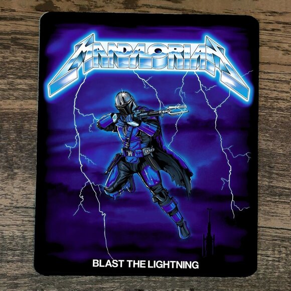 Mouse Pad Blast The Lightning Mandalorian Star Wars‎ - Picture 1 of 1